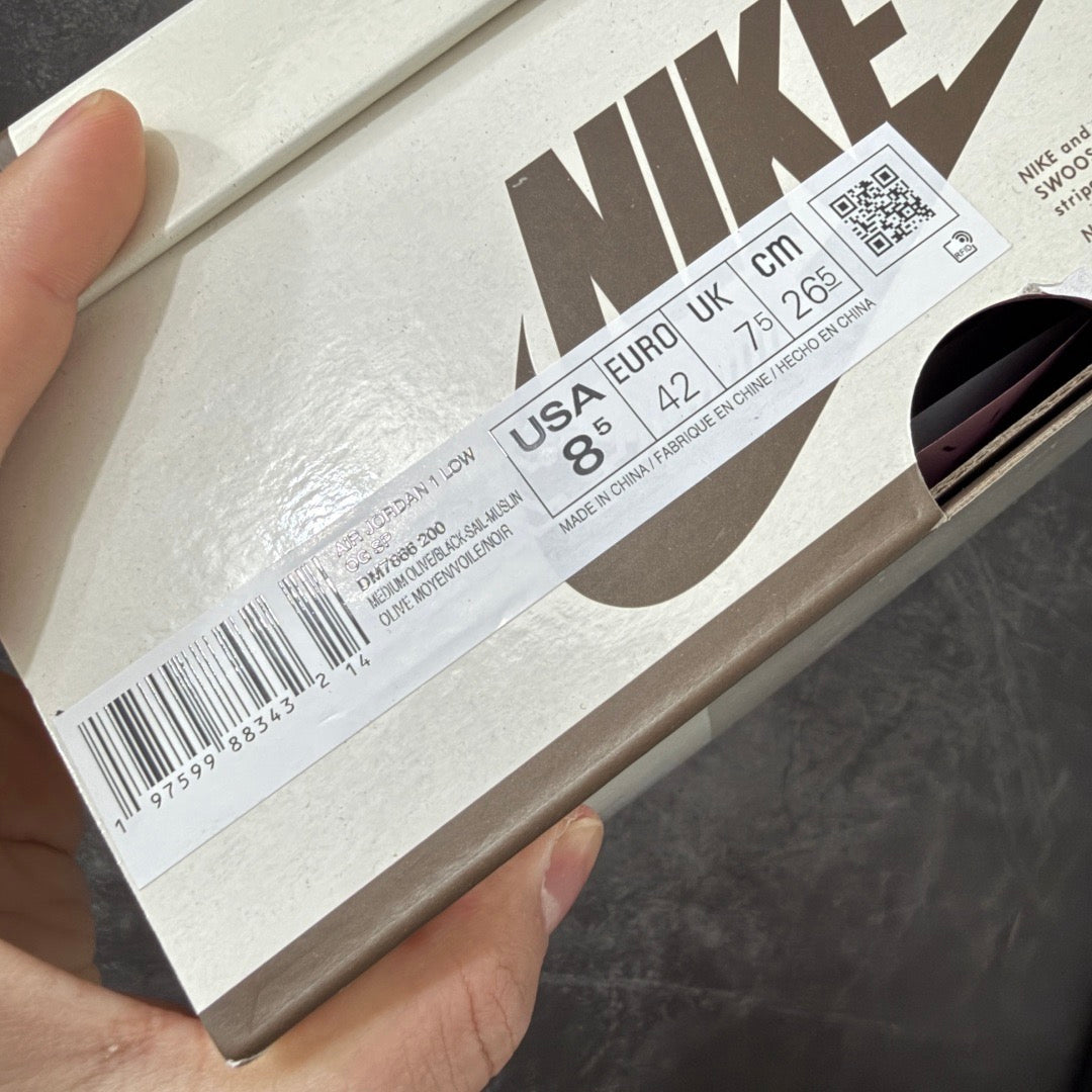 Jordan 1 Low Travis Scott Medium Olive DM7866-200