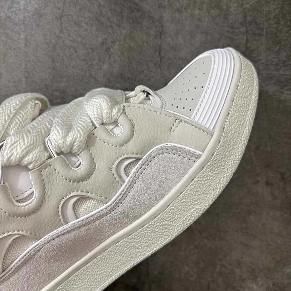 Lanvin Leather Curb White