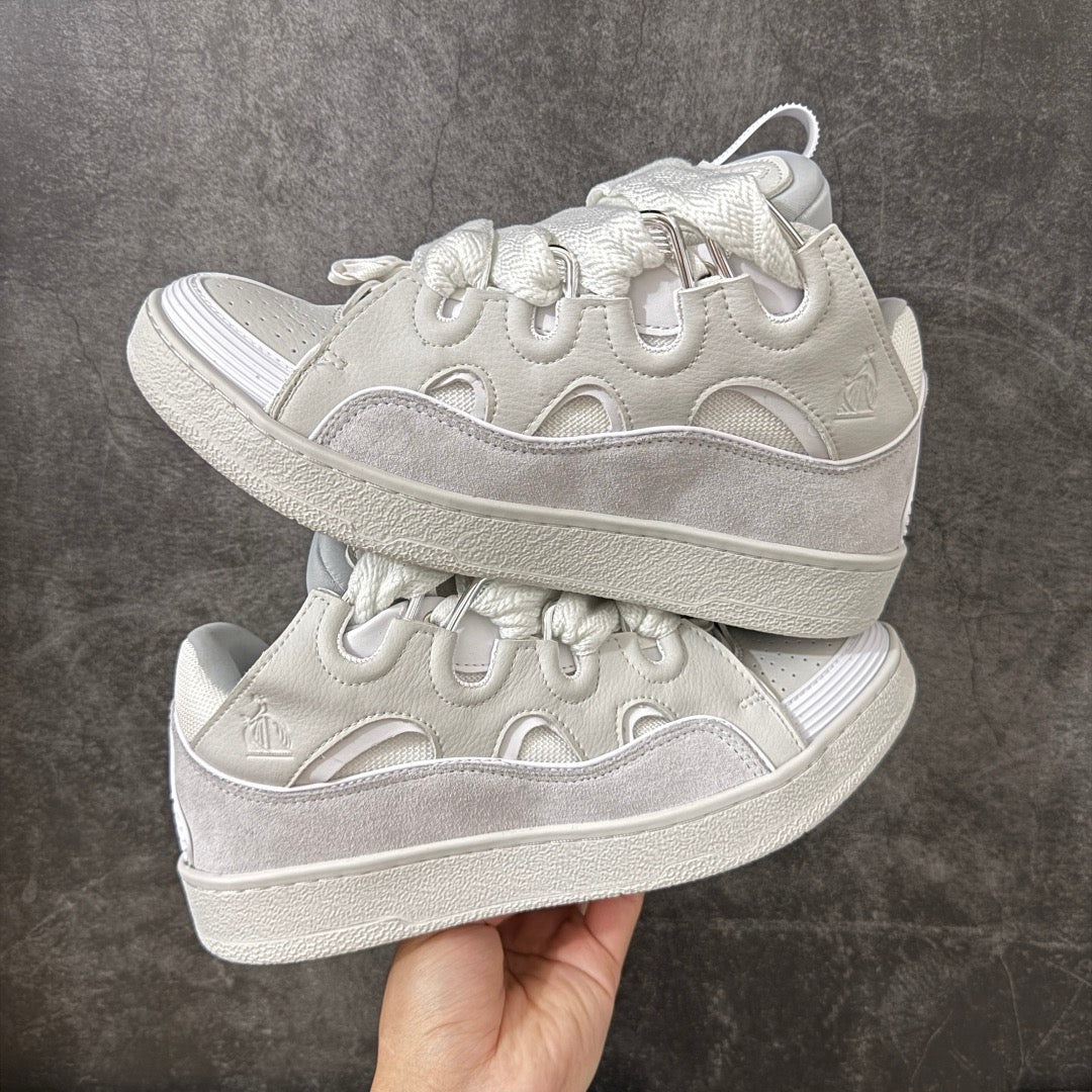 Lanvin Leather Curb White
