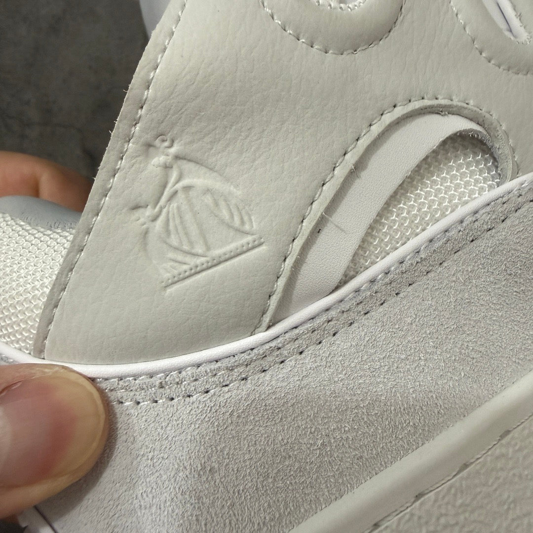 Lanvin Leather Curb White