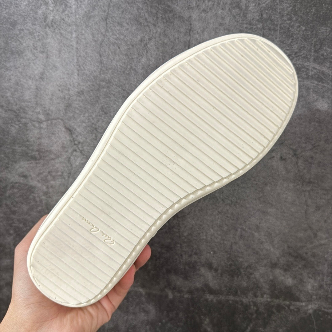 Rick Owens Temple Jumbolace Low in Suede Leather