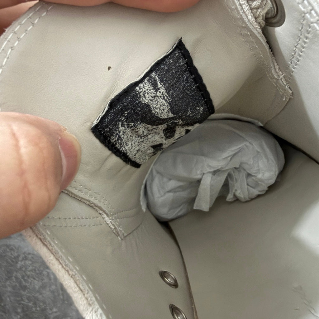 Rick Owens Temple Jumbolace Low in Suede Leather