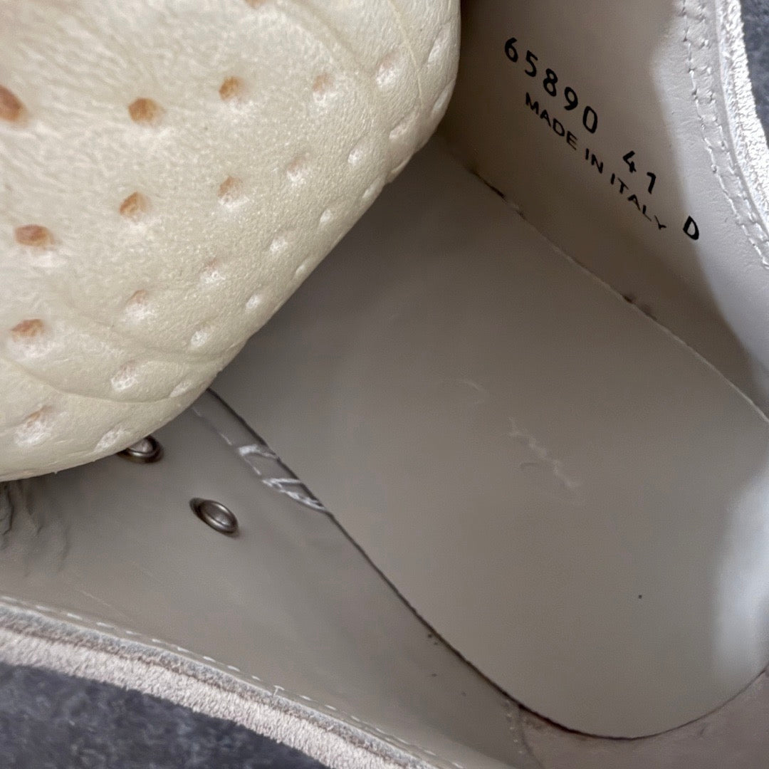 Rick Owens Temple Jumbolace Low in Suede Leather