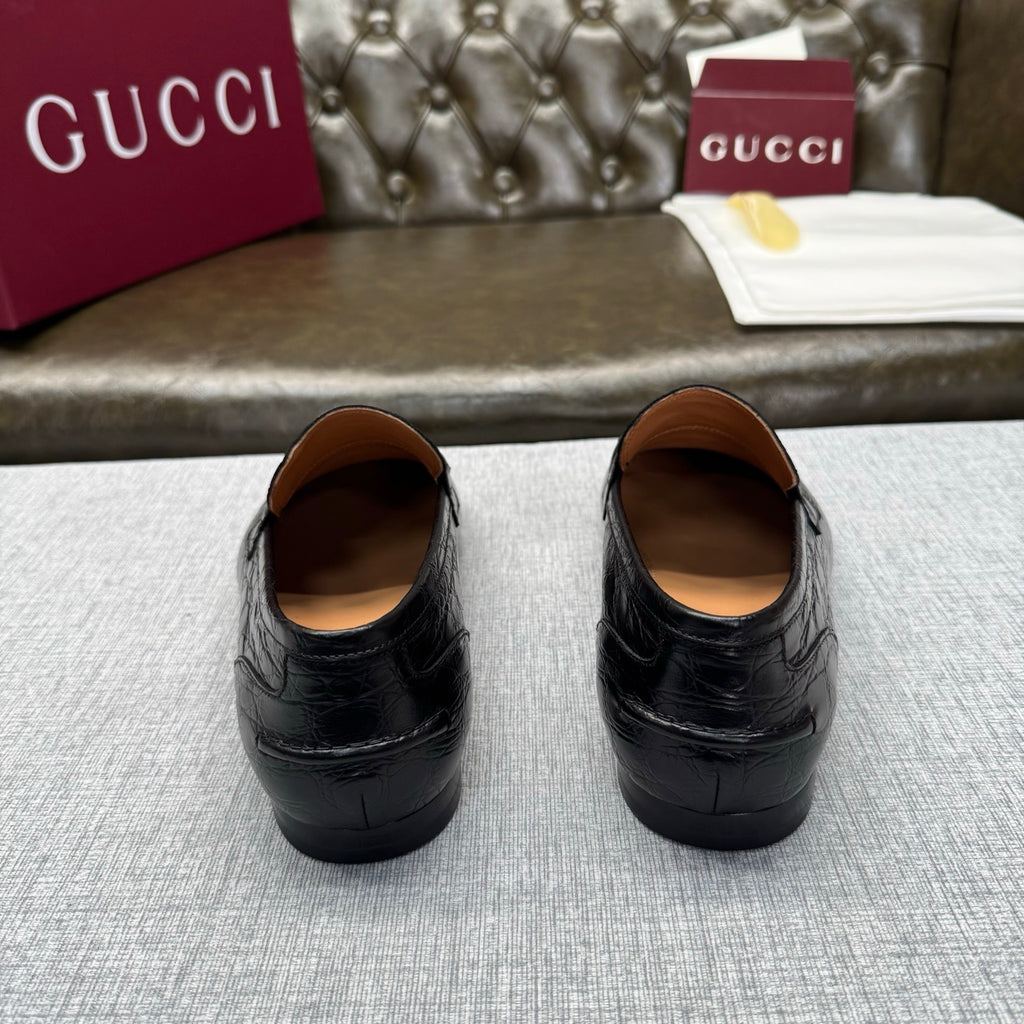 Gucci Jordaan Loafer in Crocodile