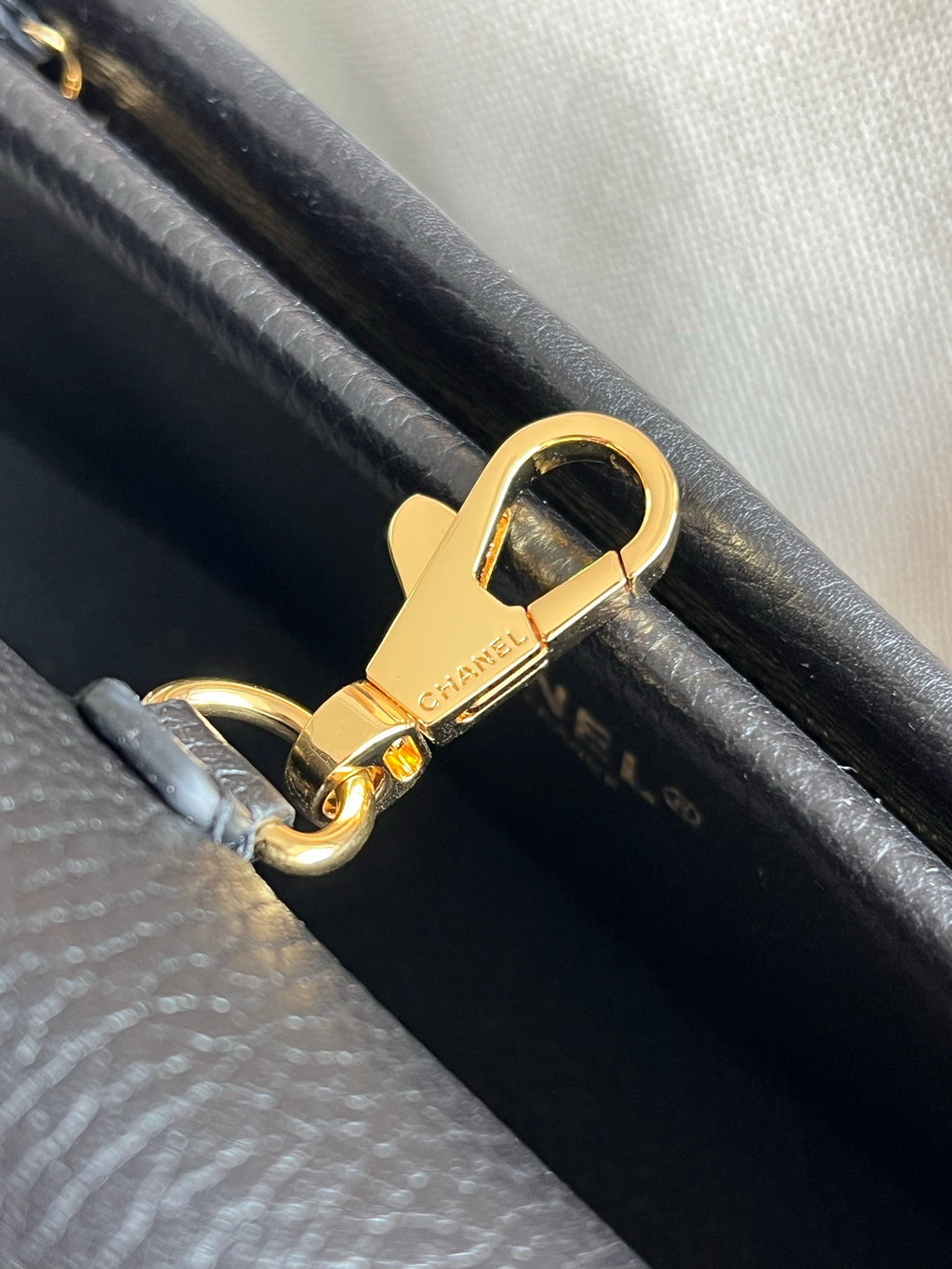 Chanel Small Urban Essential East West Shopping Tote in Calfskin and Suede