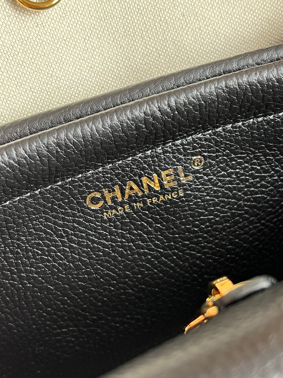 Chanel Small Urban Essential East West Shopping Tote in Calfskin and Suede