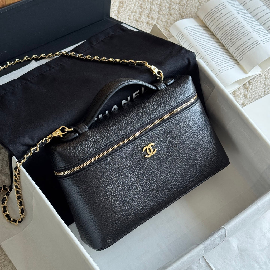 Chanel Large Vanity with Chain in Grained Calfskin