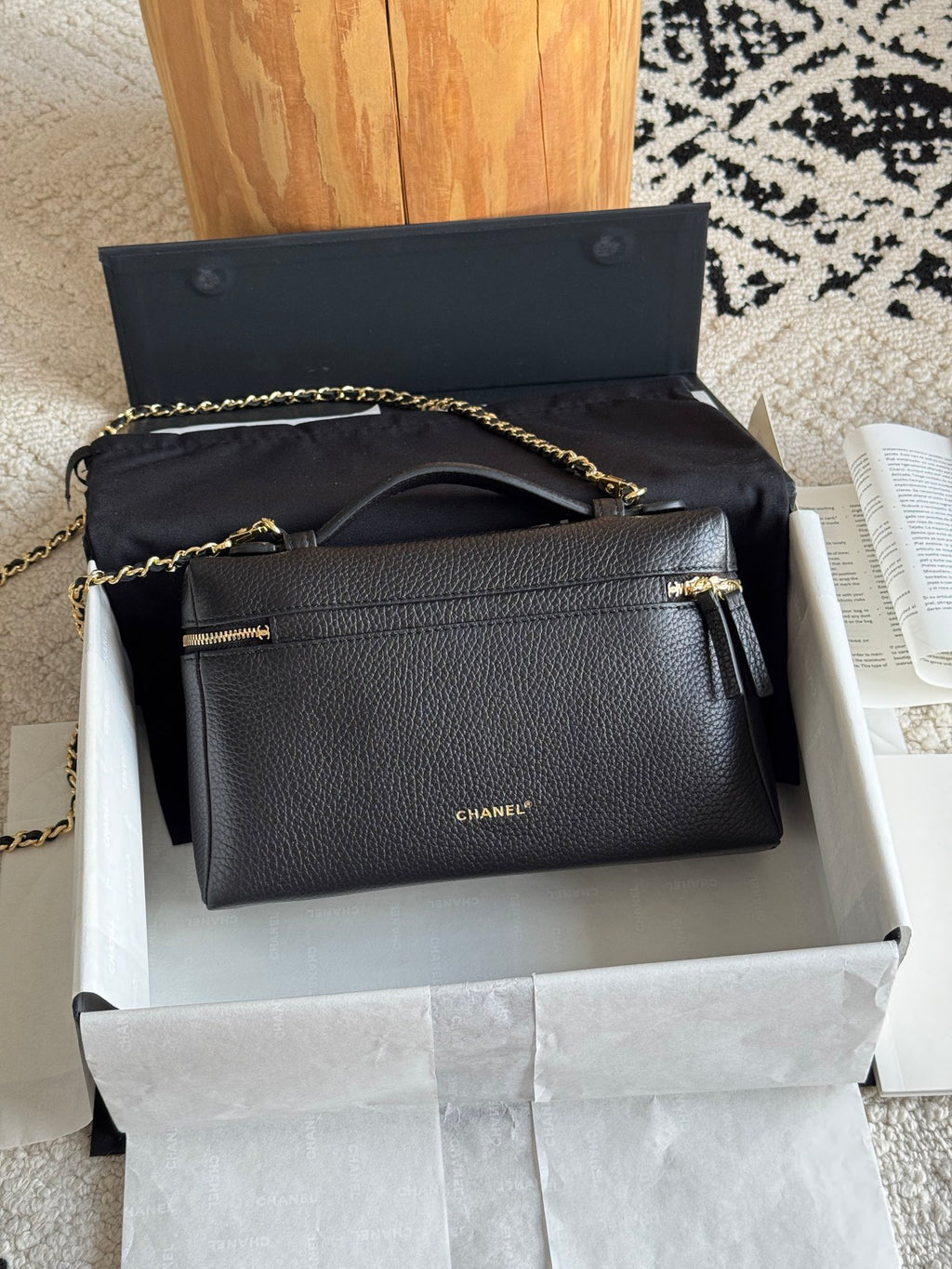 Chanel Large Vanity with Chain in Grained Calfskin