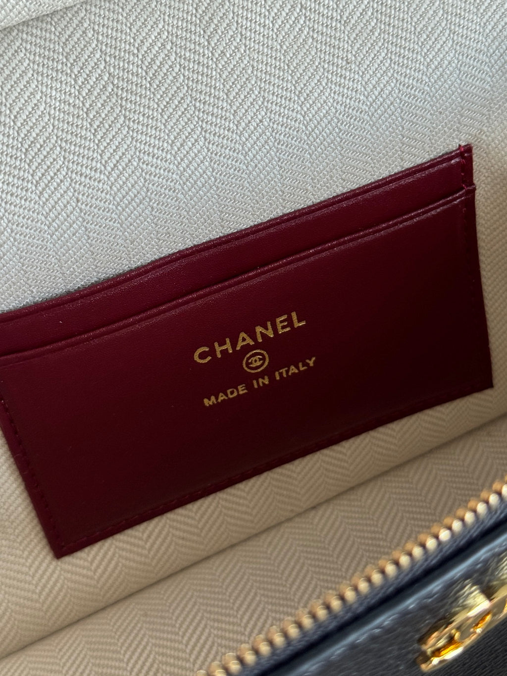 Chanel Large Vanity with Chain in Grained Calfskin