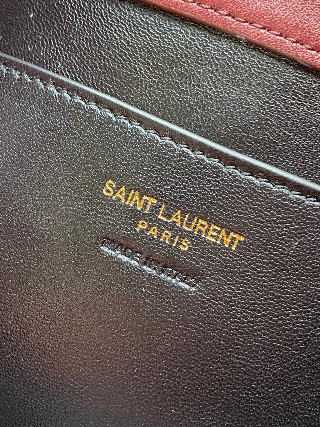 Saint Laurent Cassandre Pouch On Chain In Pony Hair Leather Leopard