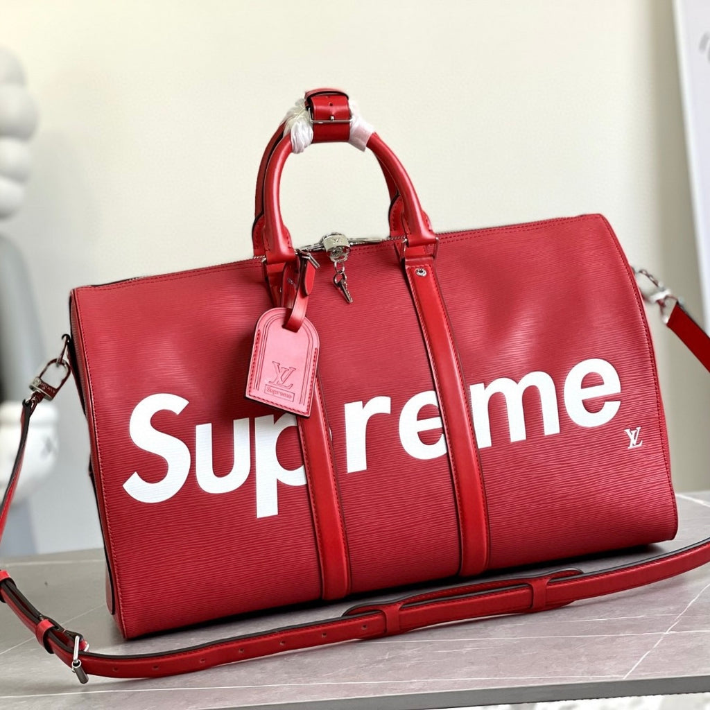 LV x Supreme Keepall Bandouliere 45 M53419