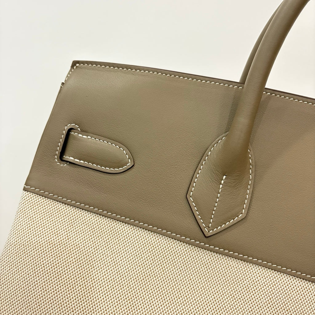 Hermes Hac 40 in Toile Canvas