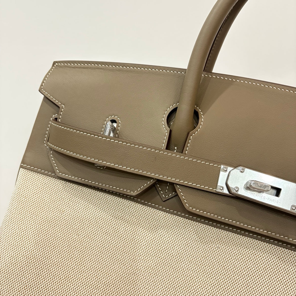 Hermes Hac 40 in Toile Canvas