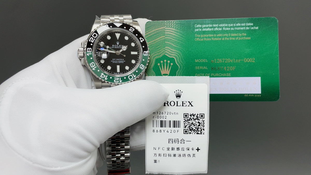 Rolex GMT-Master II M126720VTNR-0002 Sprite Ceramic Bezel Jubilee Bracelet