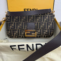Fendi Baguette Bag in Tobacco Brown FF Jacquard Fabric