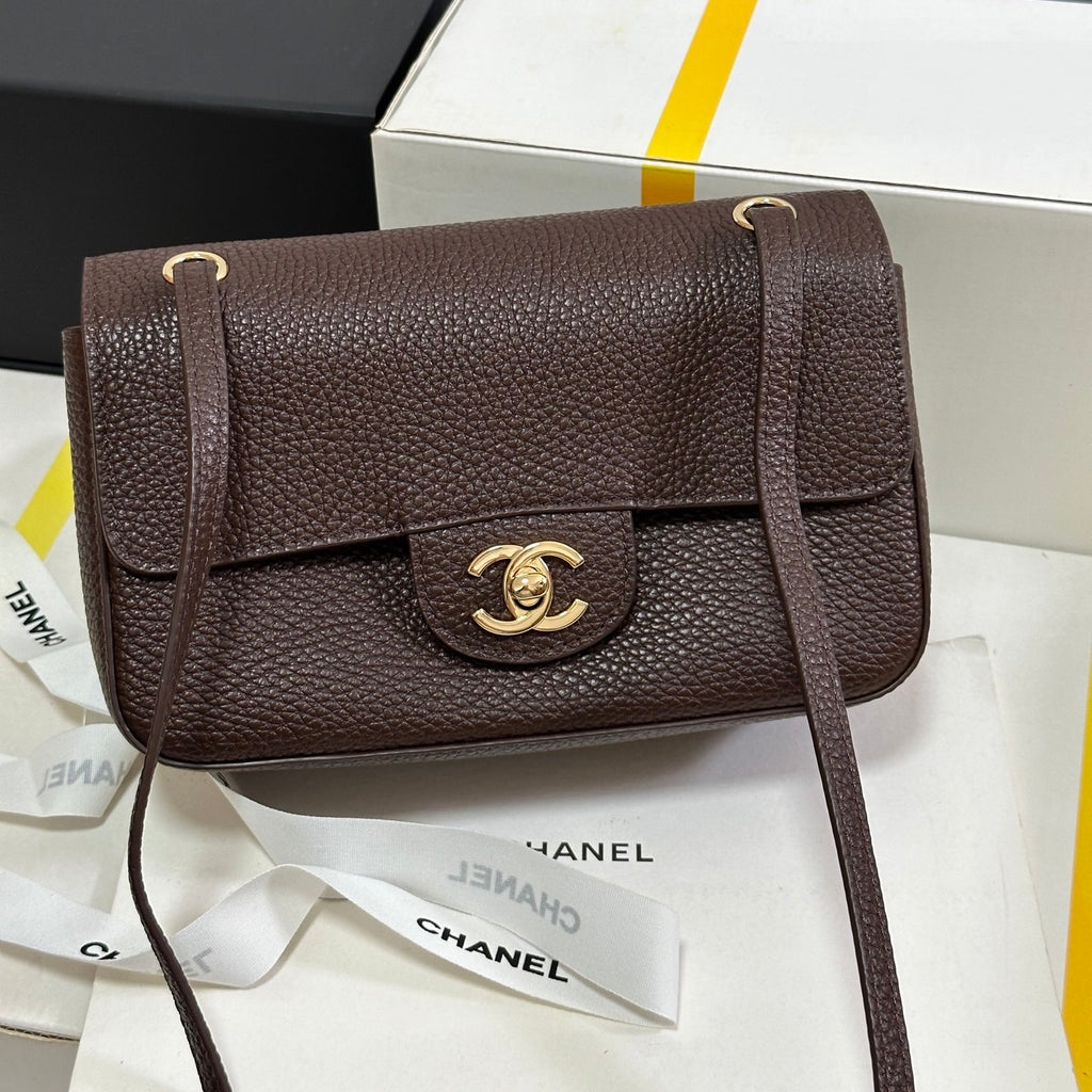 Chanel Mini Souplissimo Flap Bag in Grained Calfskin