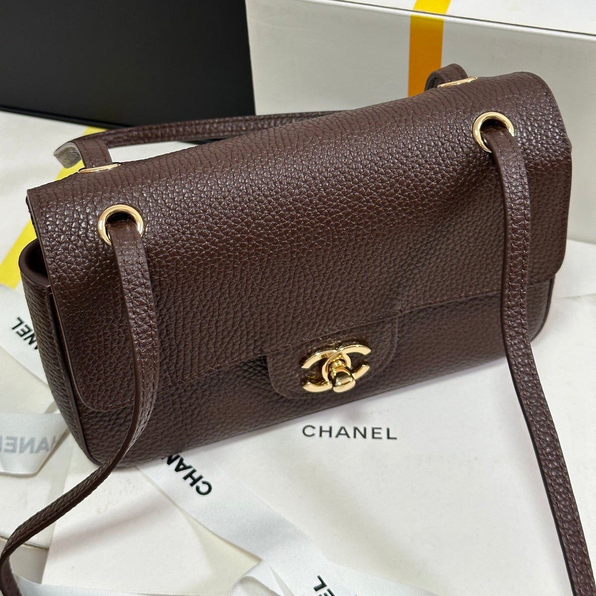 Chanel Mini Souplissimo Flap Bag in Grained Calfskin