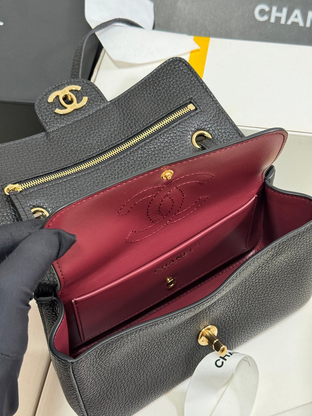 Chanel Mini Souplissimo Flap Bag in Grained Calfskin