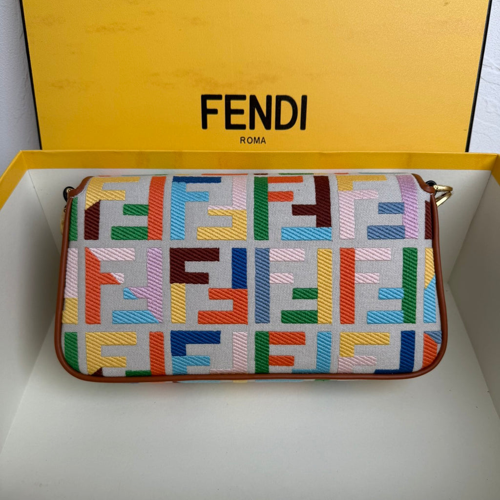 Fendi Baguette Bag in FF Motif Canvas