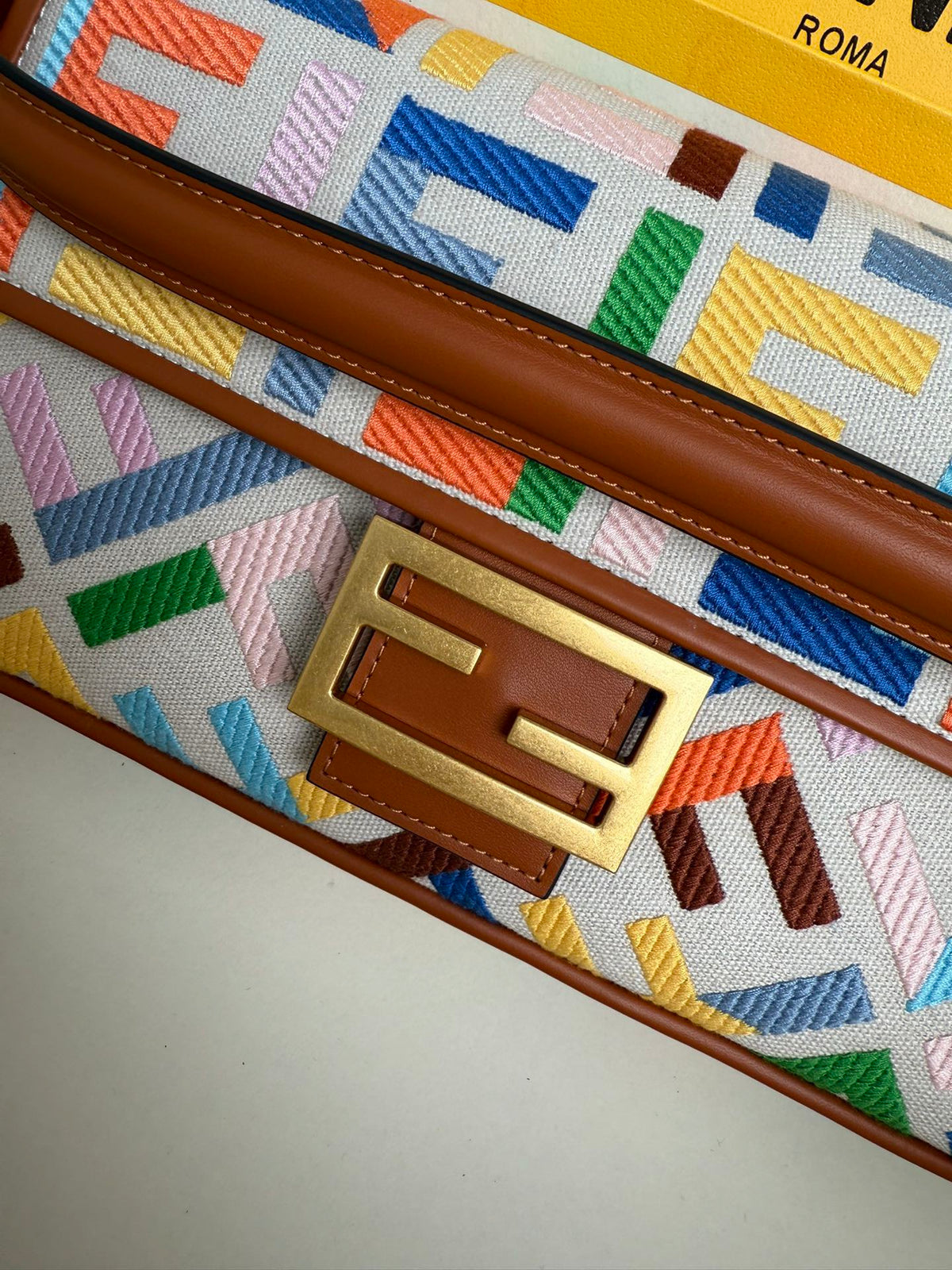 Fendi Baguette Bag in FF Motif Canvas