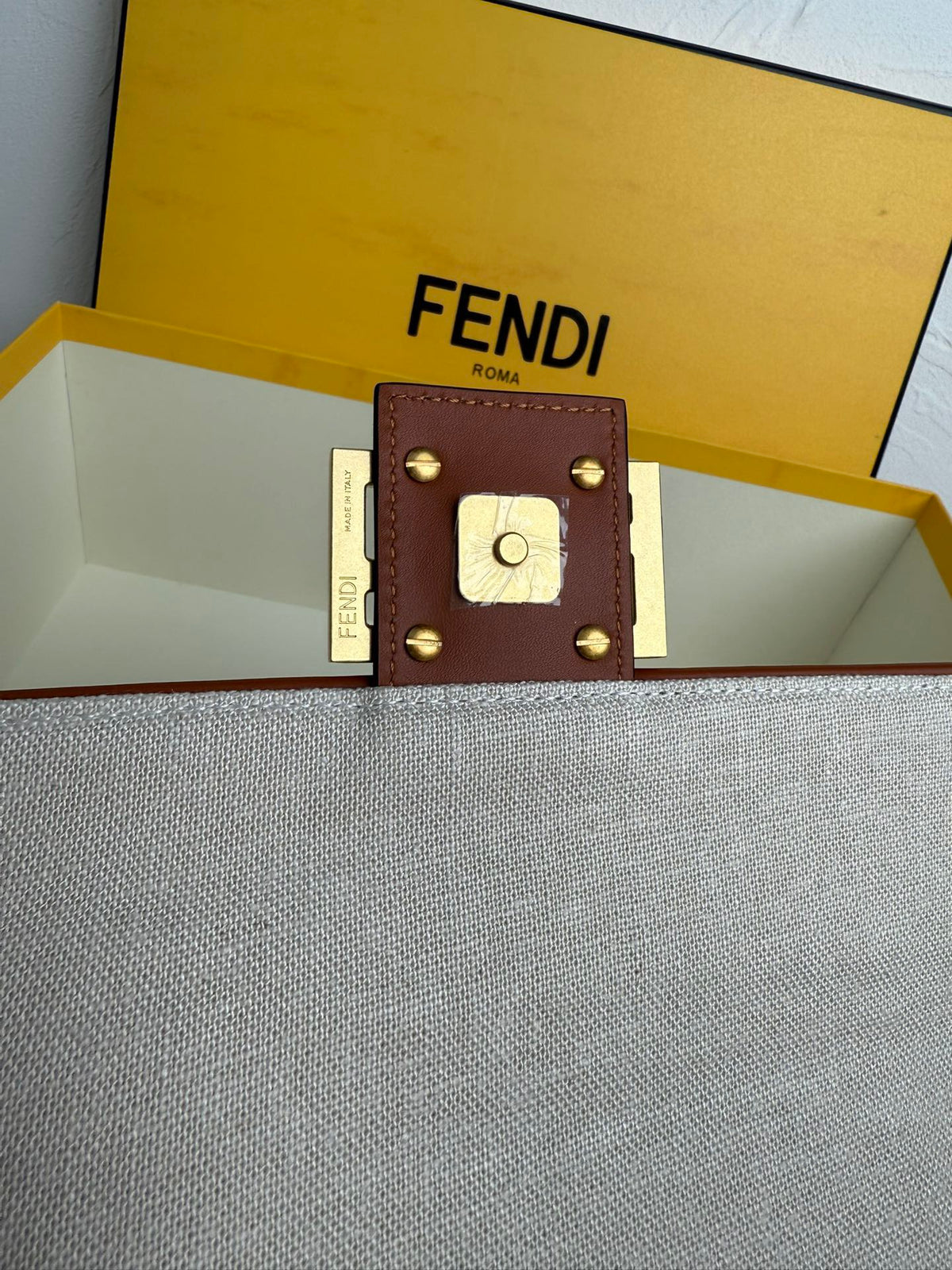 Fendi Baguette Bag in FF Motif Canvas