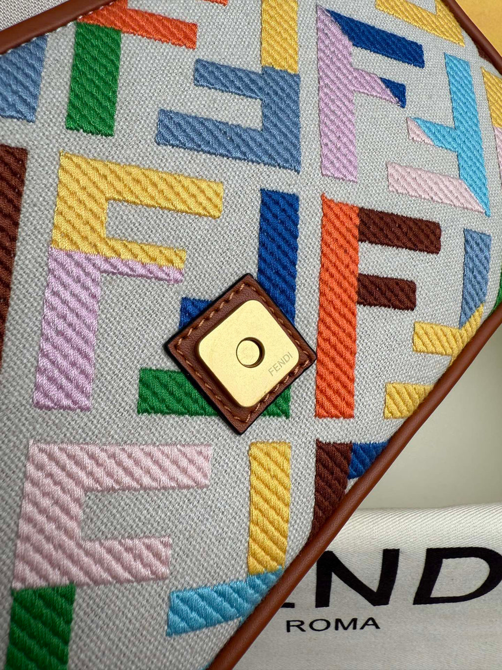 Fendi Baguette Bag in FF Motif Canvas