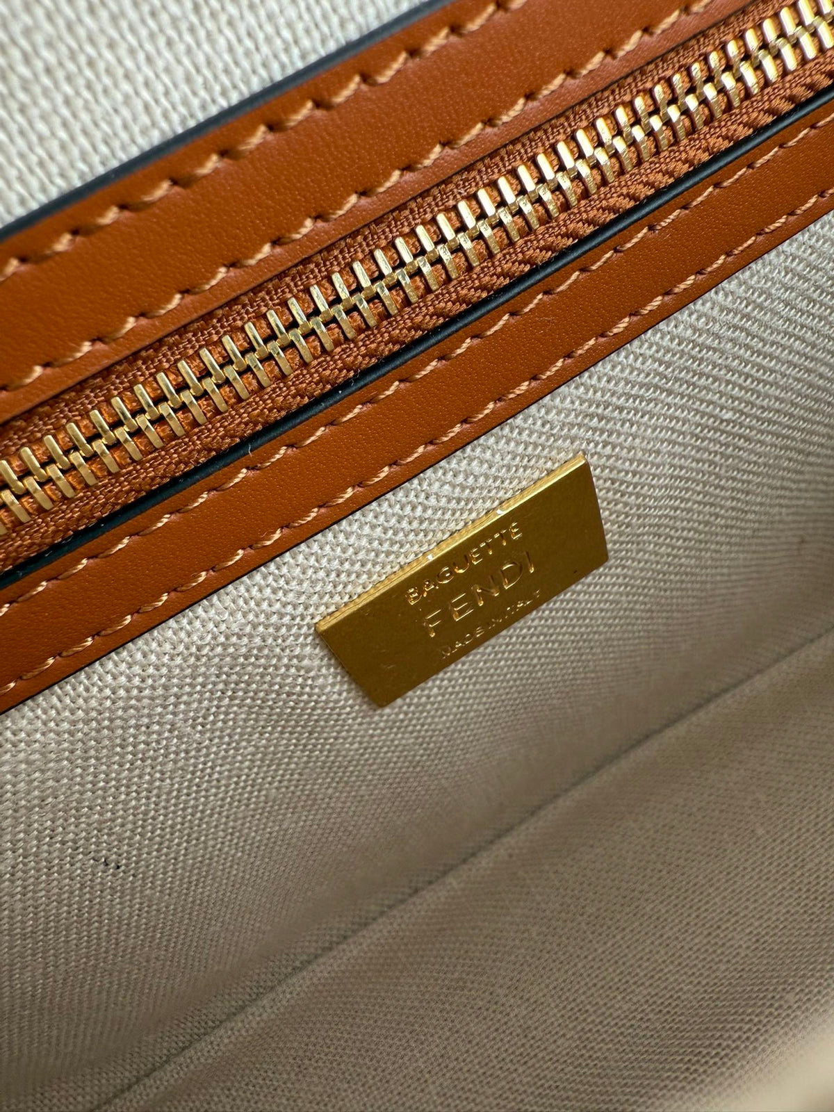 Fendi Baguette Bag in FF Motif Canvas