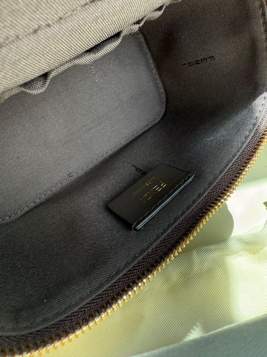 Fendi Mini Vanity Bag in Tobacco FF Jacquard Fabric