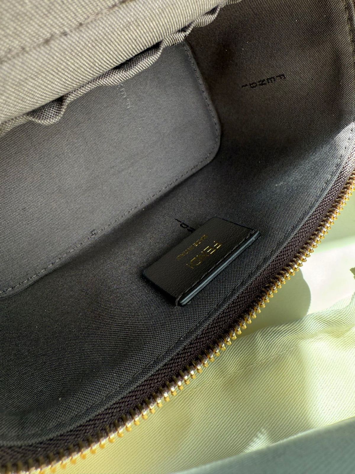 Fendi Mini Vanity Bag in Tobacco FF Jacquard Fabric