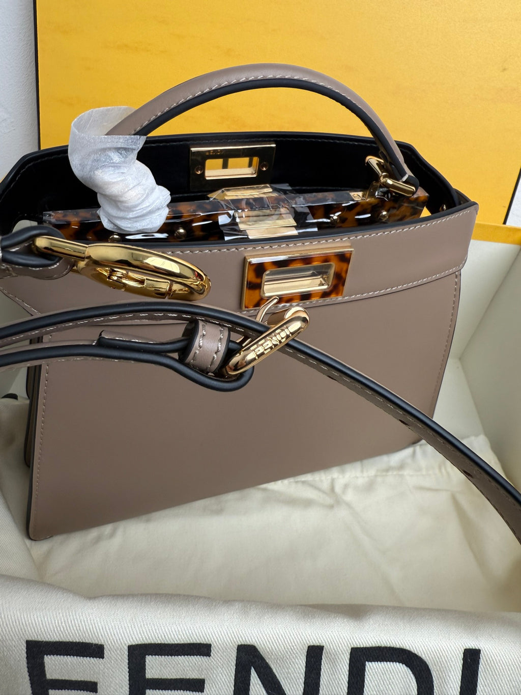 Fendi My Peekaboo Small Bag in Calfskin