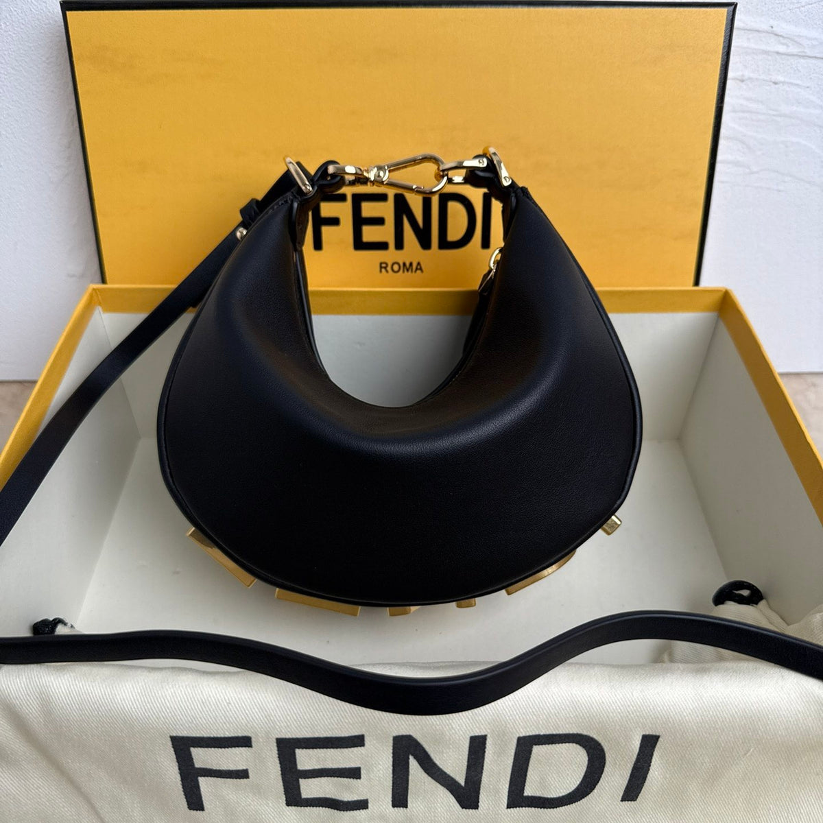 FendI Graphy Mini Bag in Calfskin