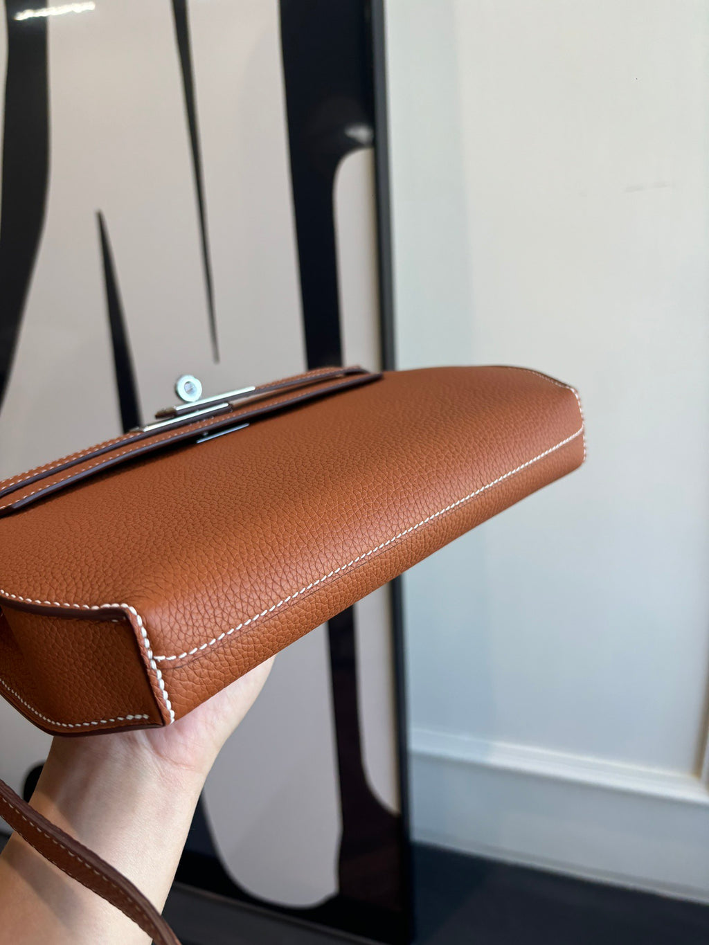 Hermes Kelly Depeches 25 Pouch in Togo Calfskin