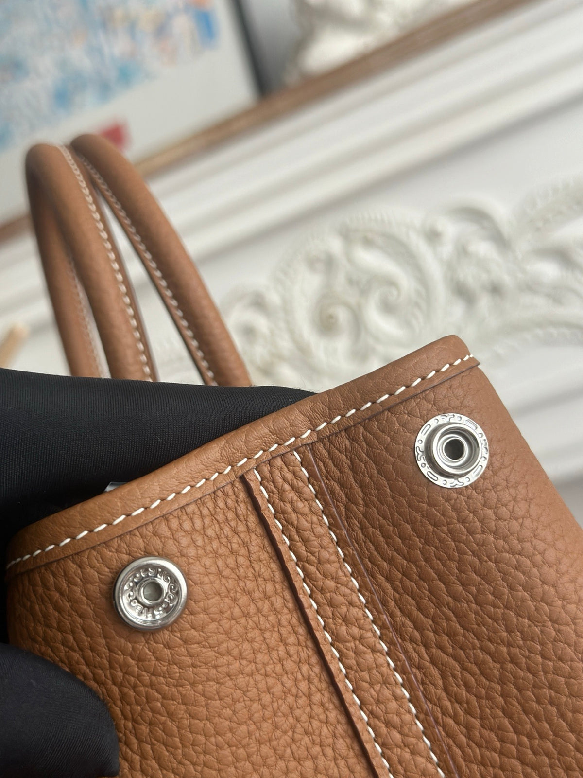 Hermes Garden Party 30 Bag in Negonda Calfskin