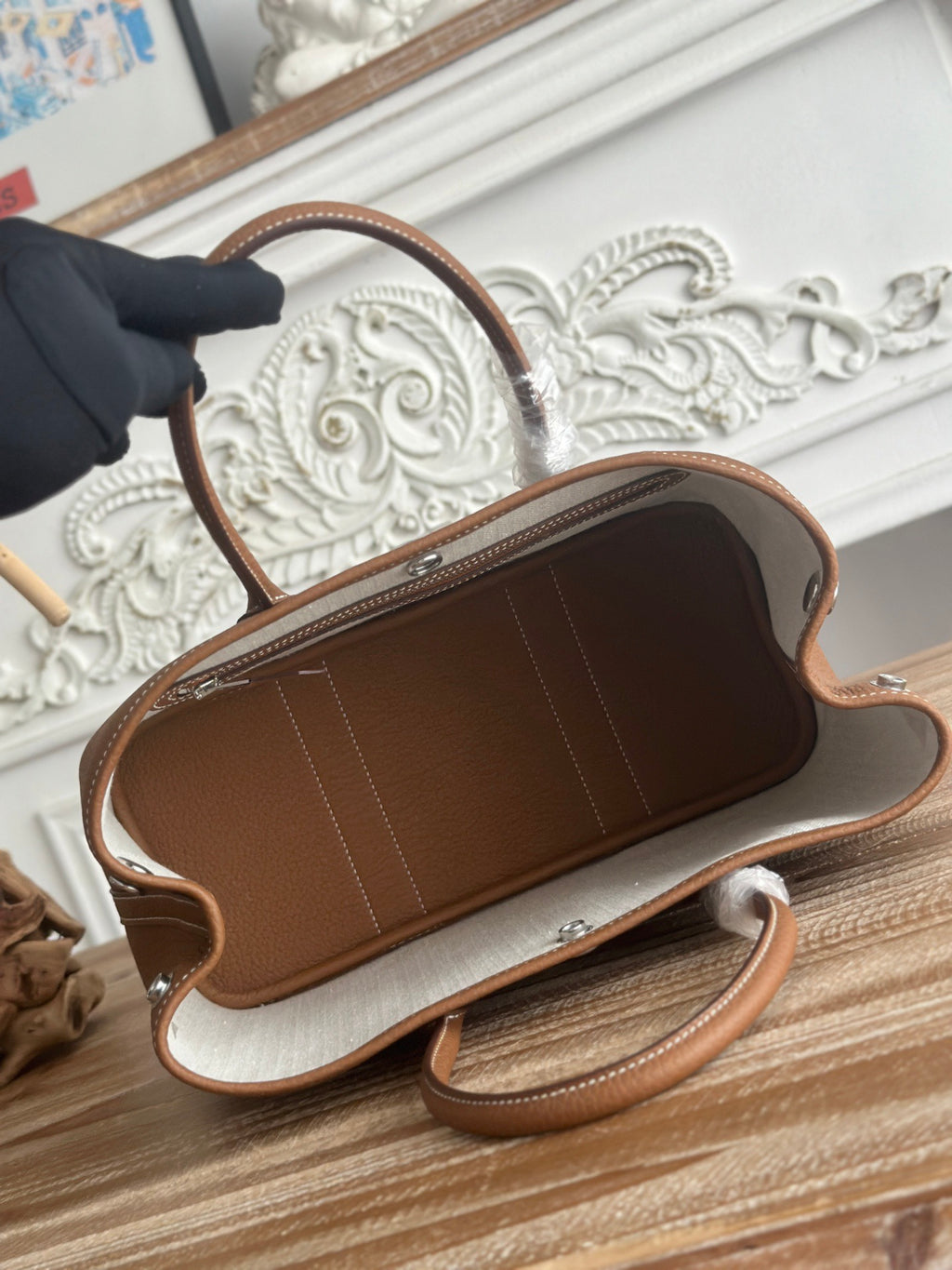 Hermes Garden Party 30 Bag in Negonda Calfskin