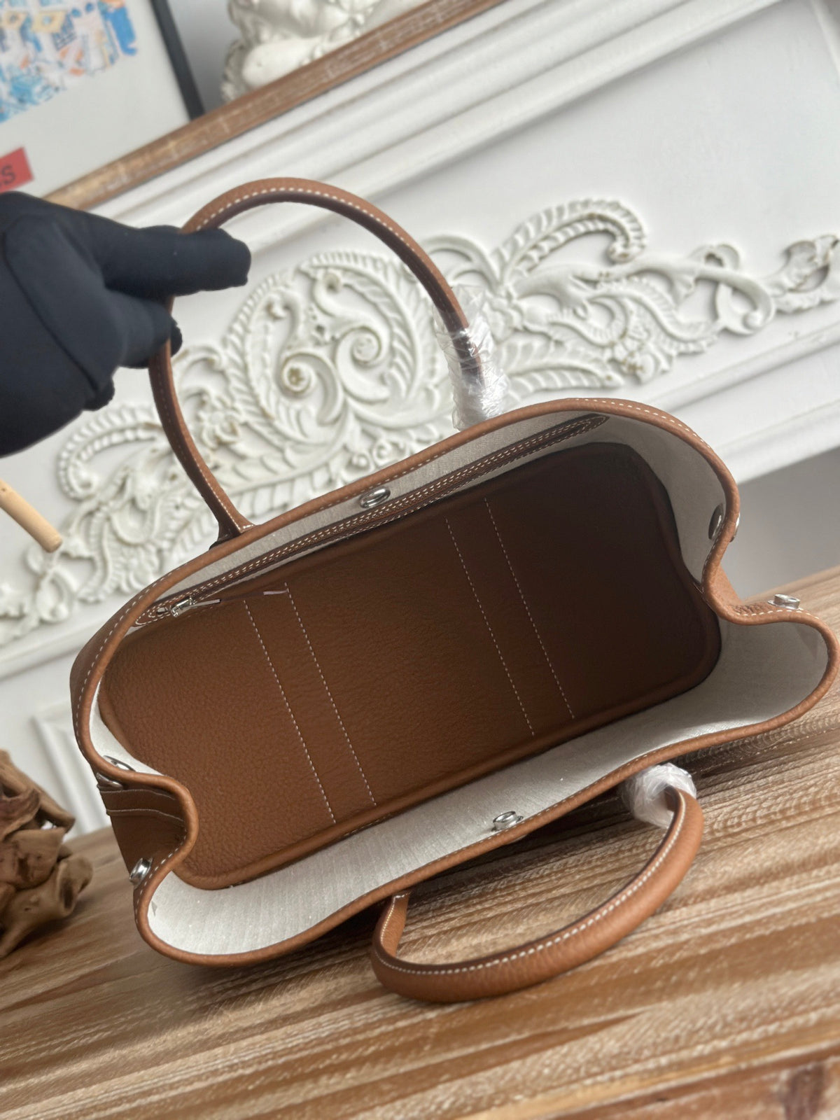 Hermes Garden Party 30 Bag in Negonda Calfskin