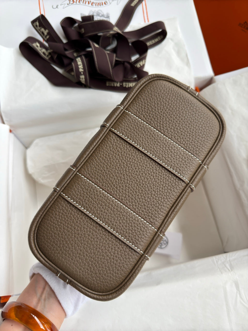 Hermes Garden Party MIni Bag in Negonda Calfskin