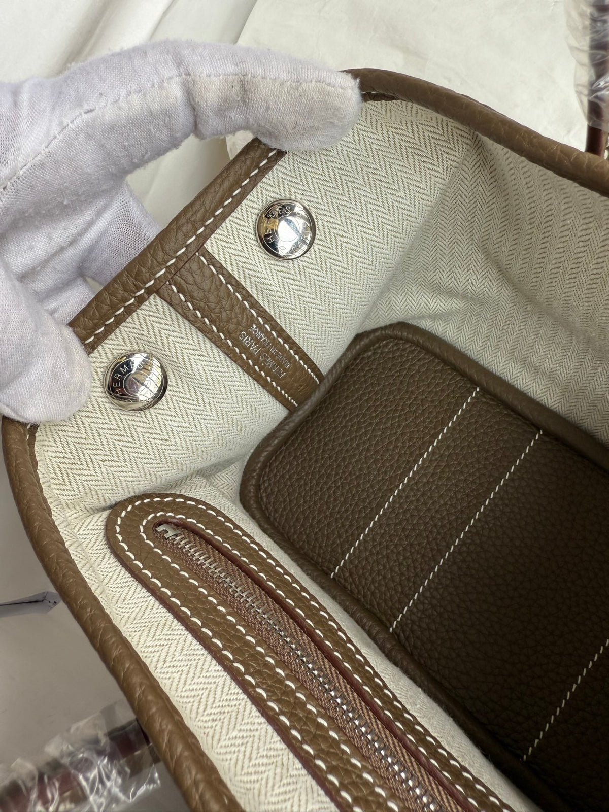 Hermes Garden Party MIni Bag in Negonda Calfskin