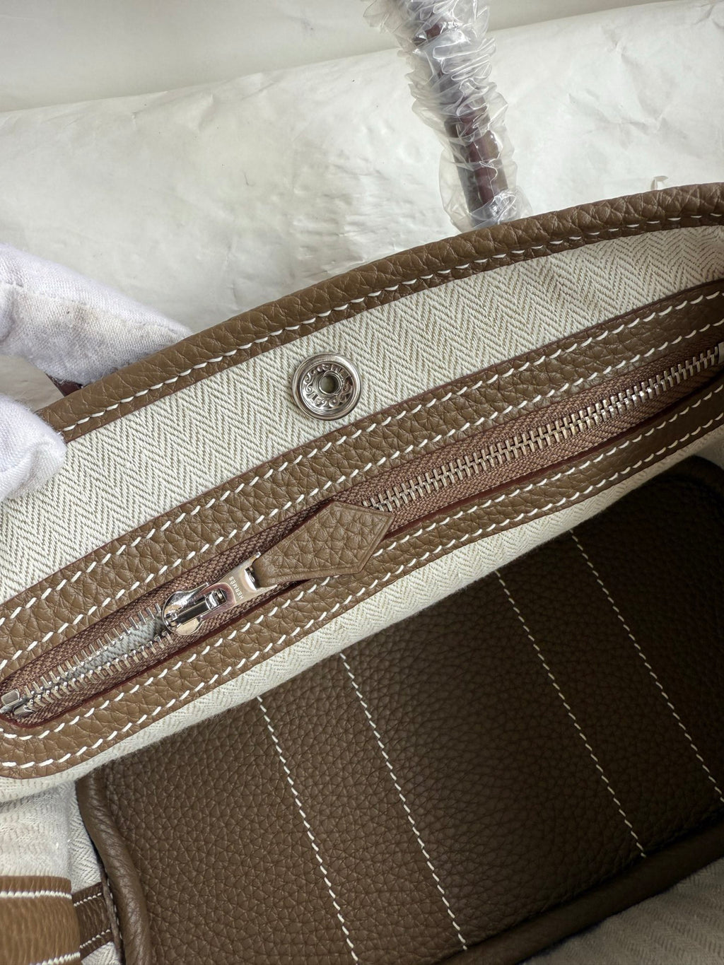 Hermes Garden Party MIni Bag in Negonda Calfskin