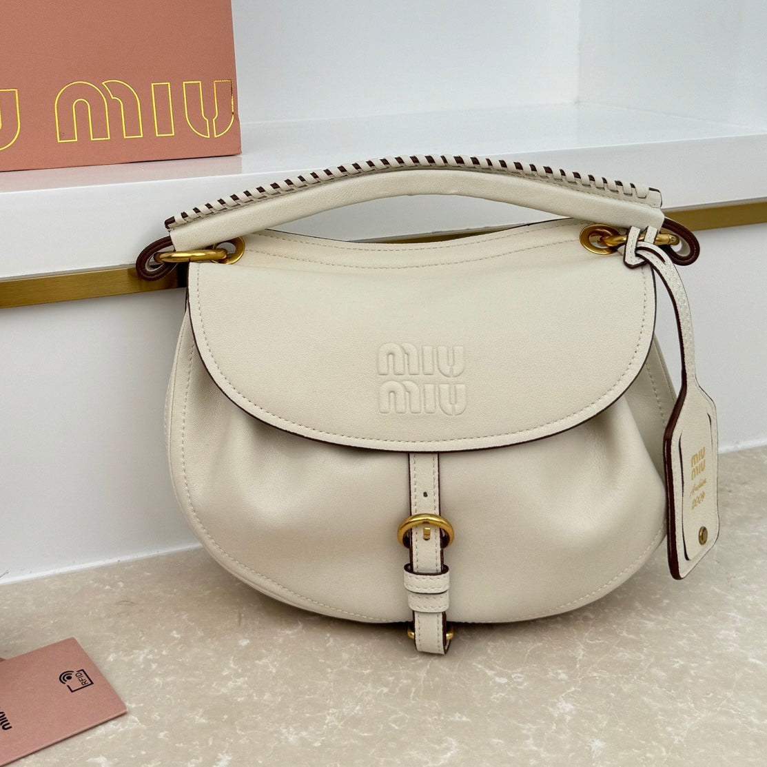 Miu Miu Small Rendez-Vous Bag in Nappa Leather