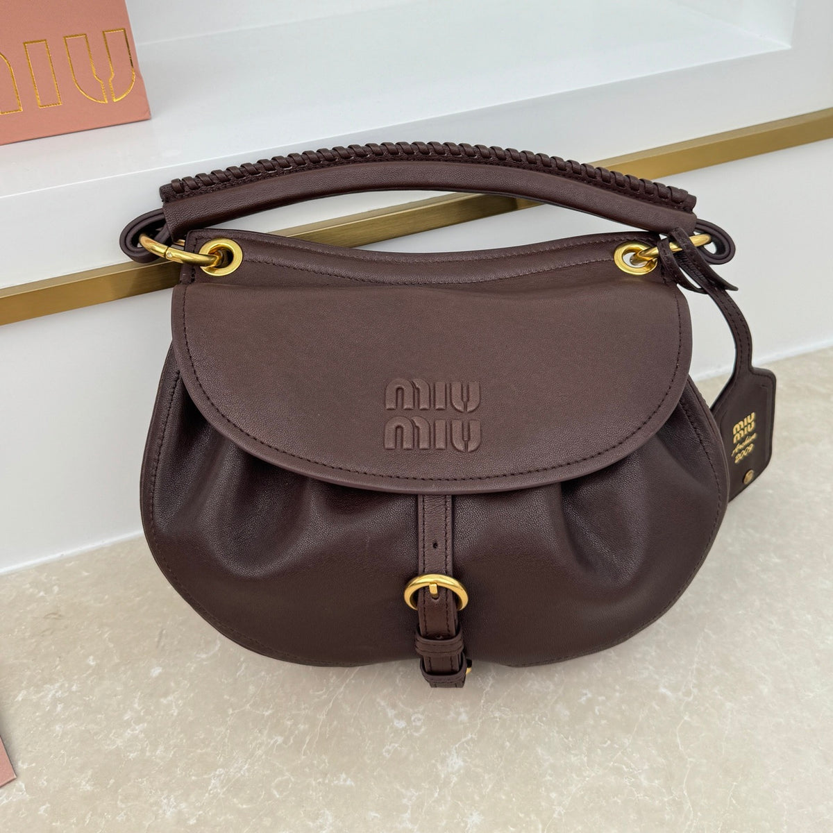 Miu Miu Small Rendez-Vous Bag in Nappa Leather