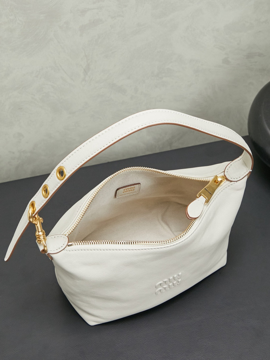 Miu Miu Spirit Pouch in Nappa Leather