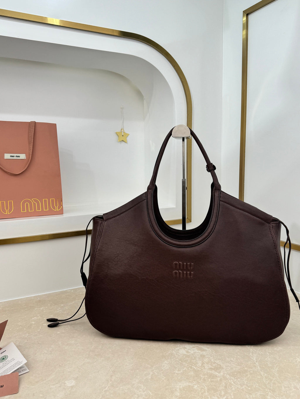 Miu Miu Ivy Shopping Bag in Nappa Leather