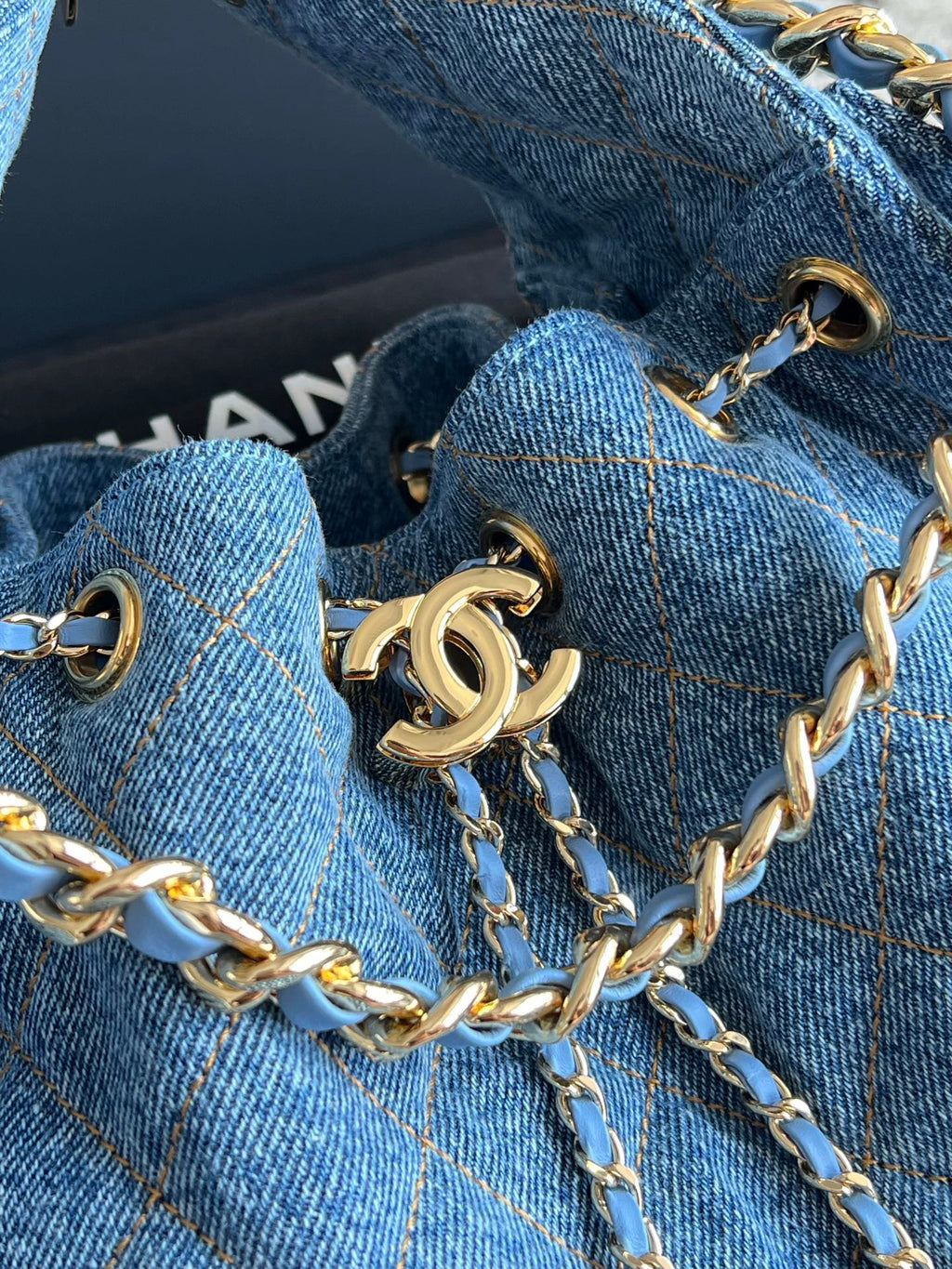 Chanel 25 Small Handbag in Washed Denim