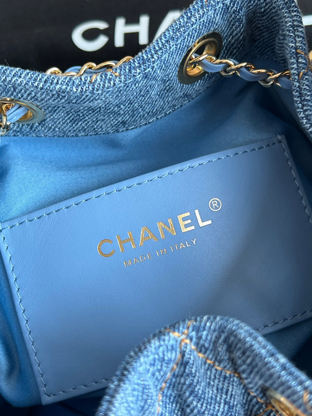 Chanel 25 Small Handbag in Washed Denim