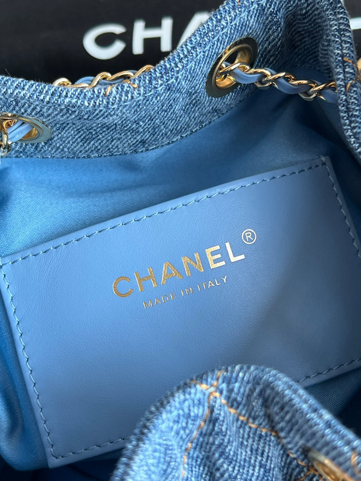 Chanel 25 Small Handbag in Washed Denim