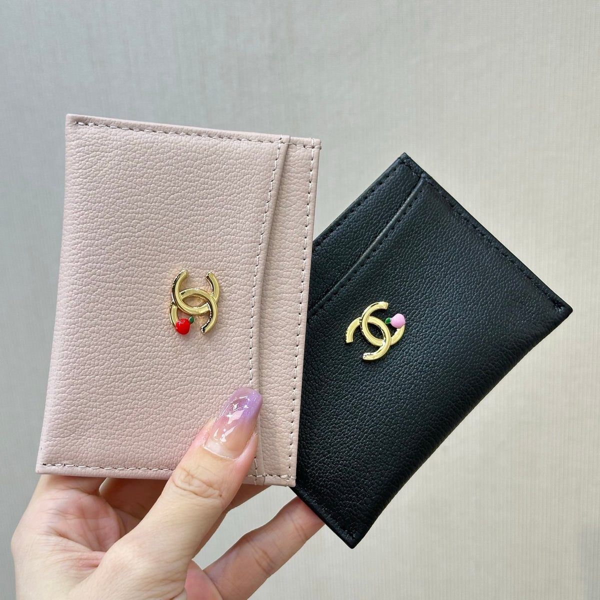 Chanel Card Holder in Grained Goatskin