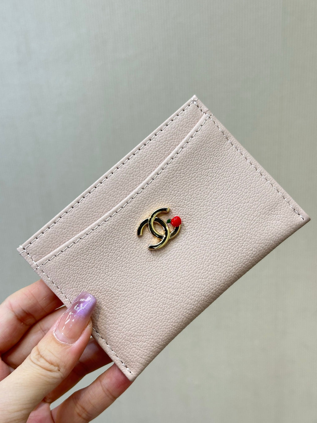 Chanel Card Holder in Grained Goatskin
