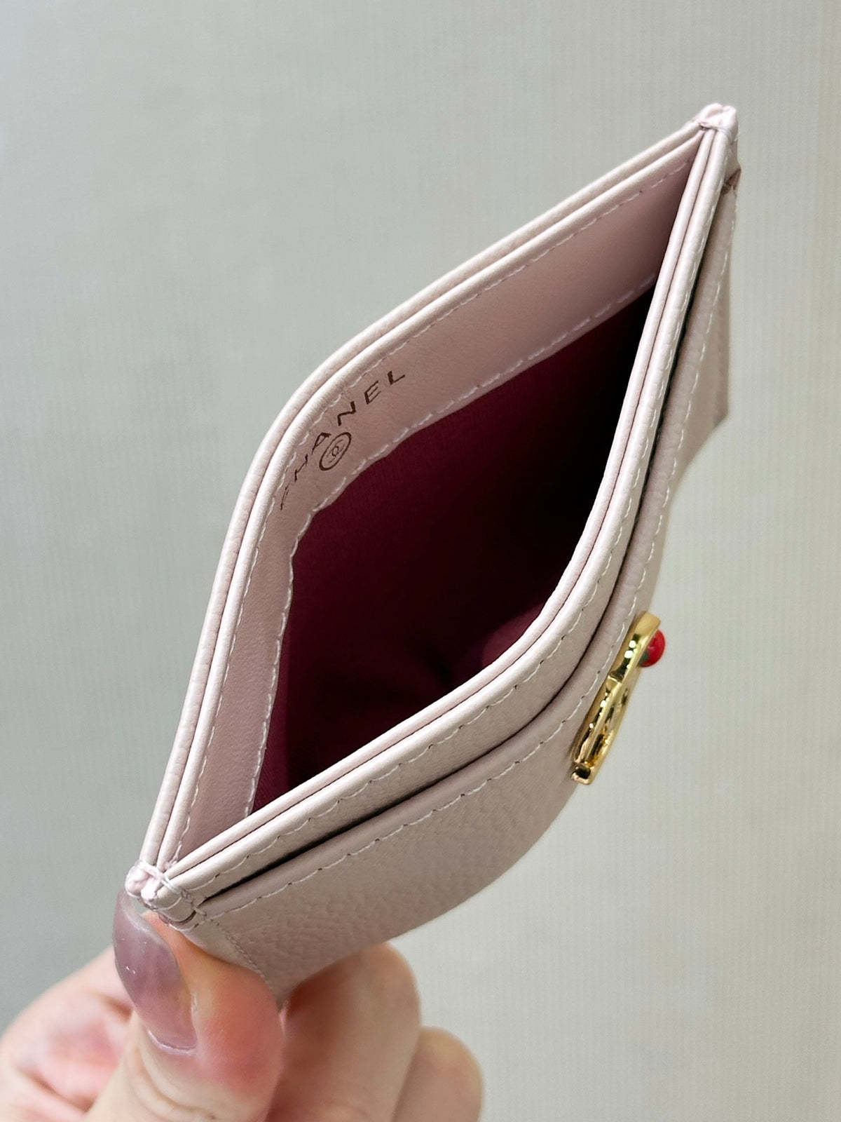Chanel Card Holder in Grained Goatskin