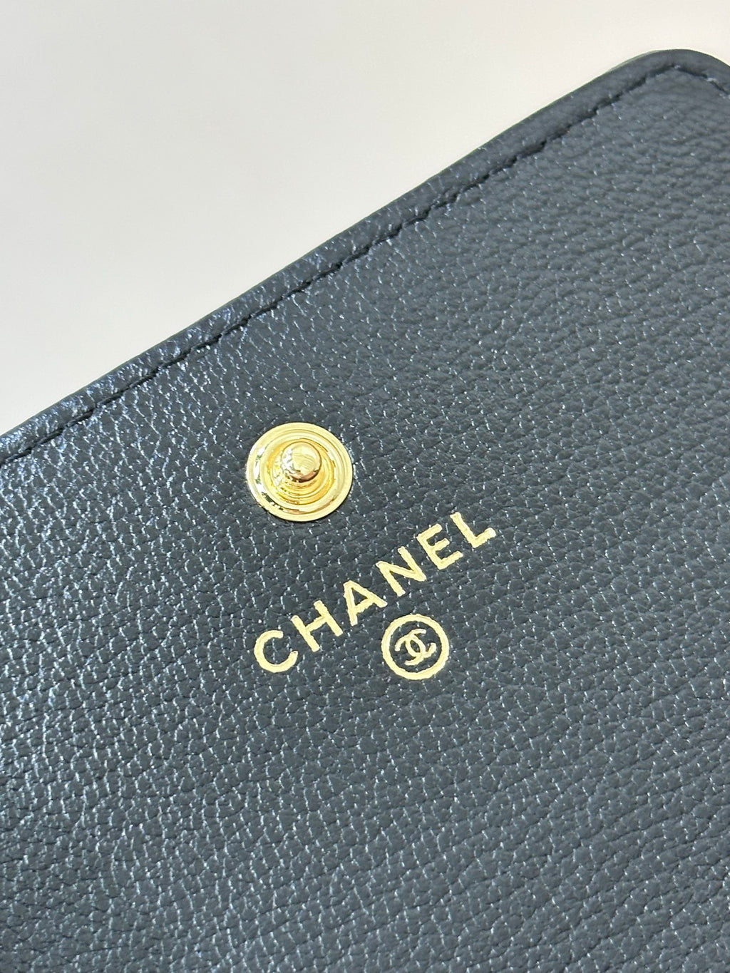 Chanel Flap Card Holder in Grained Goatskin