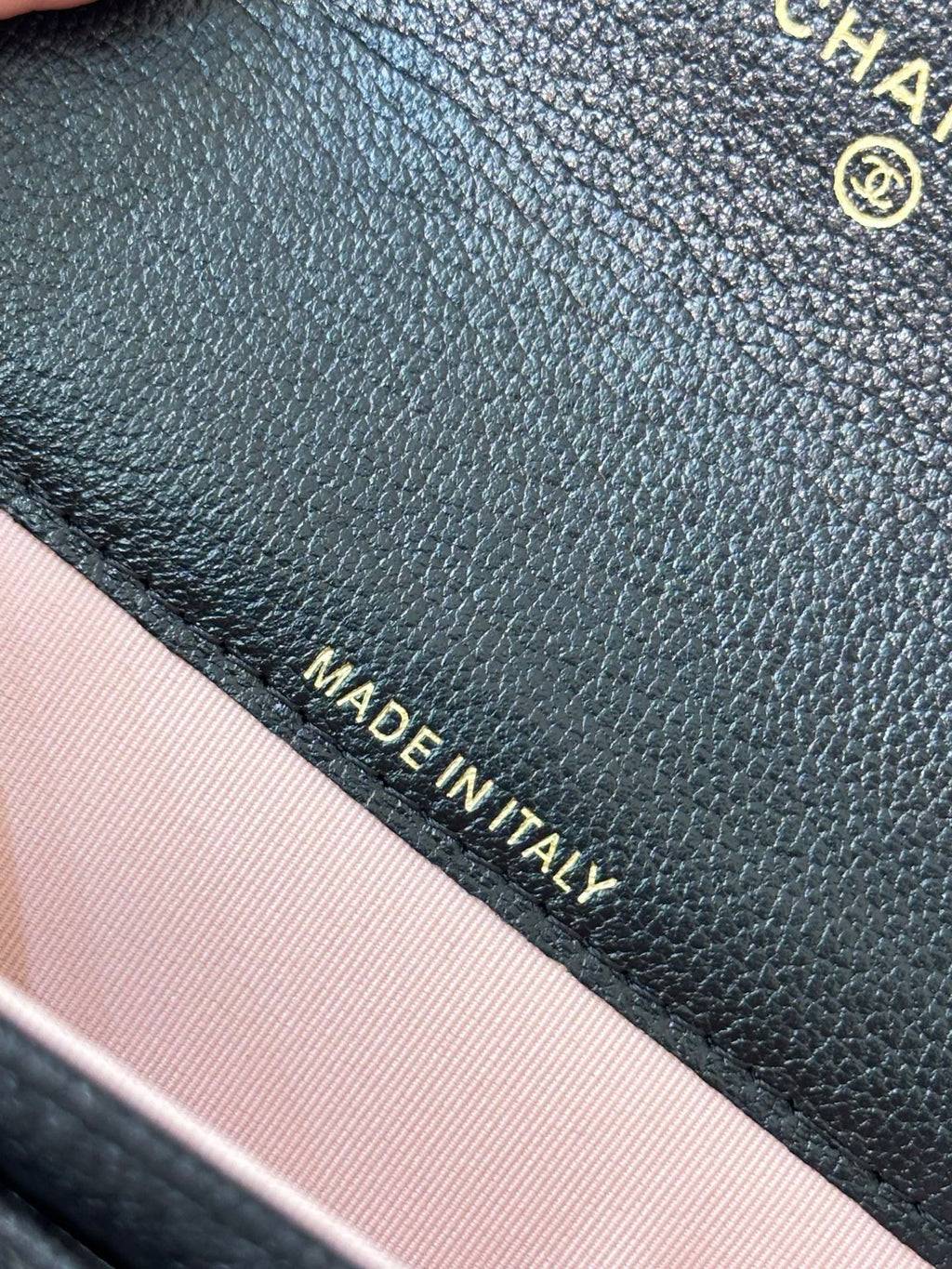 Chanel Flap Card Holder in Grained Goatskin